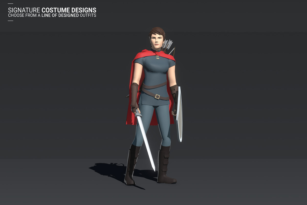 Polyquest Heroes: Warrior I Huntress