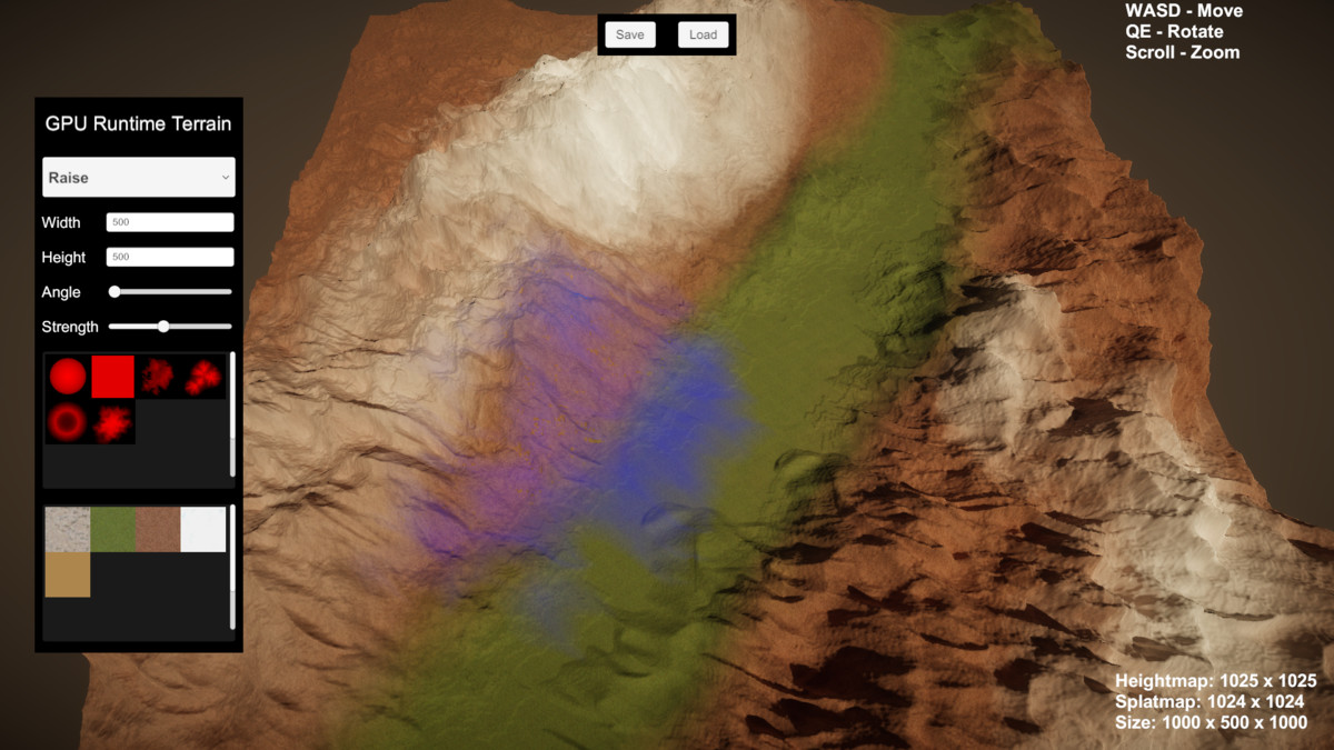 GPU Runtime Terrain Editor