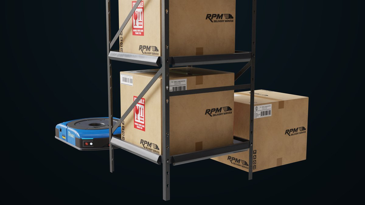 Warehouse Robot Generic Bule URP HDRP Textures