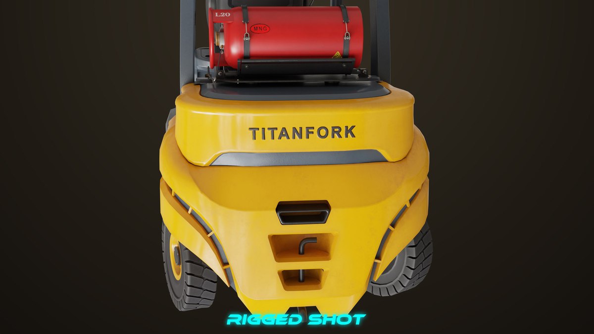 Forklift Trucks and Pallet Yellow Collection URP HDRP Textures