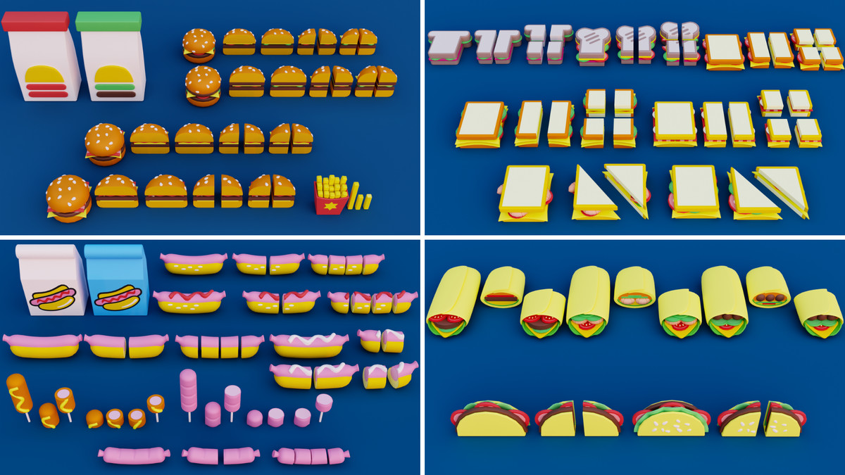 Cartoon Food Mega Pack