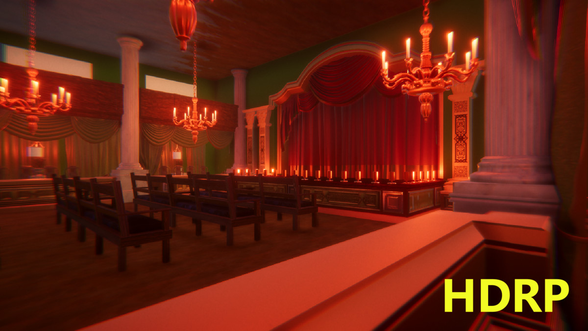 Virtual Classic Theater Stage 3D Model