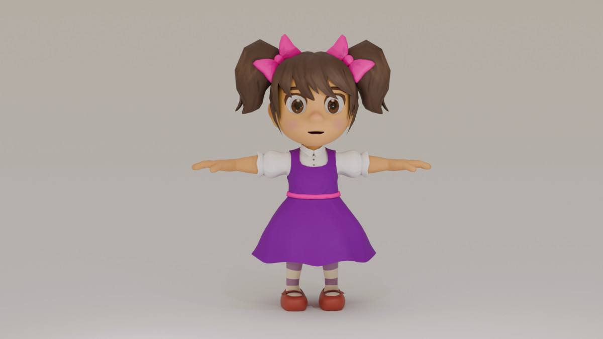 Cute and Creepy Girl Pack 3D