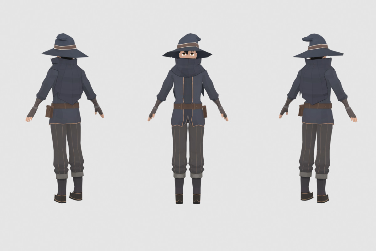 Stylized Mage Pack – Animated Characters (Male & Female)