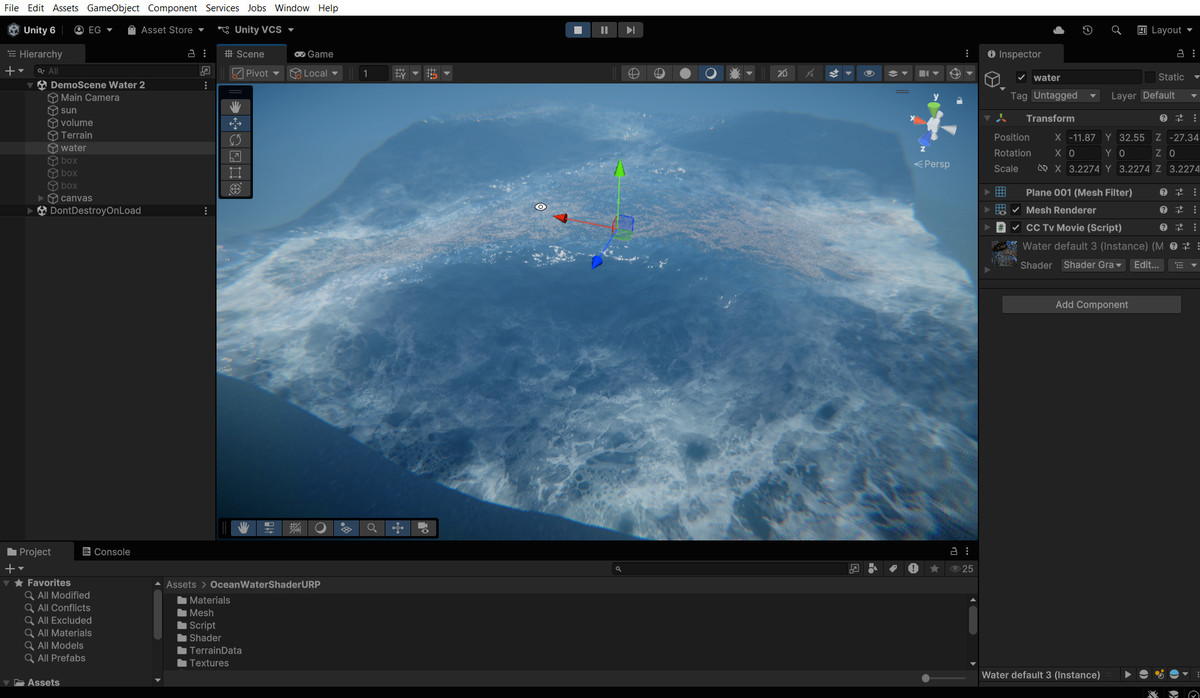 Sea / Water / Ocean shader - 3 (URP)
