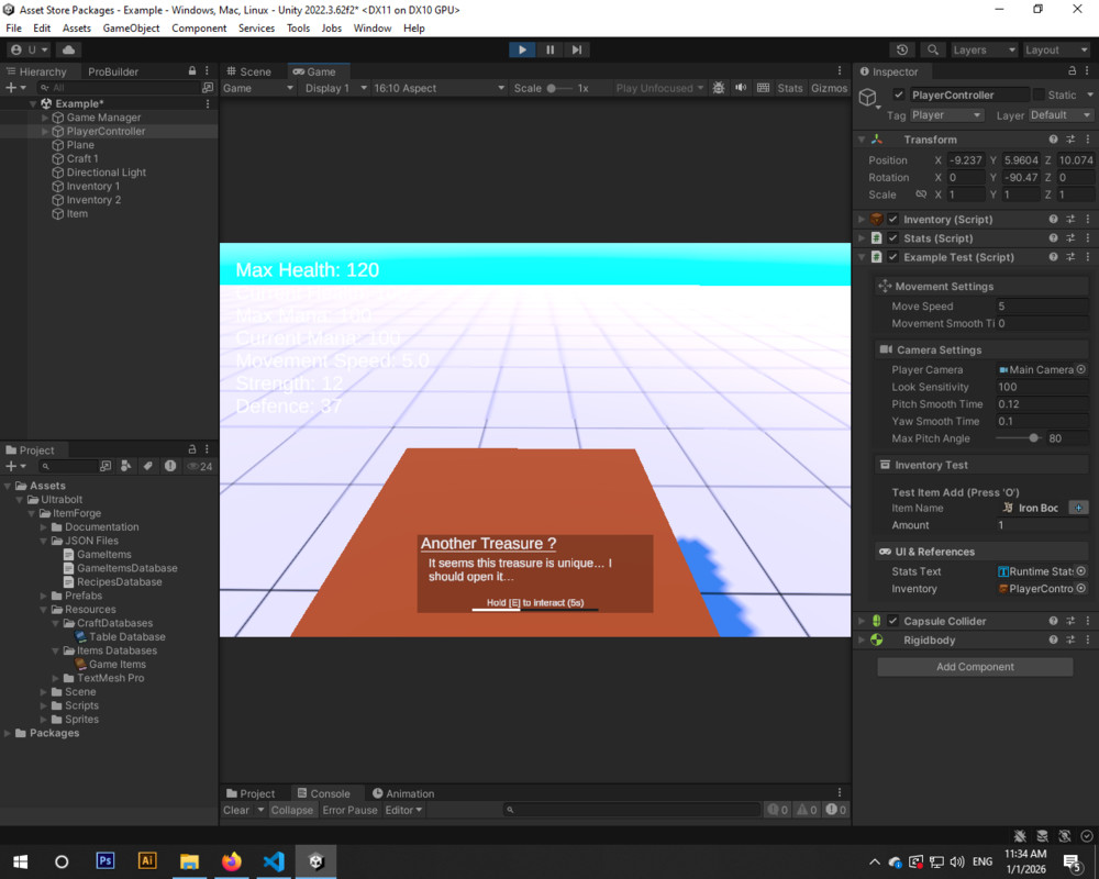 ItemForge - Advanced Inventory System