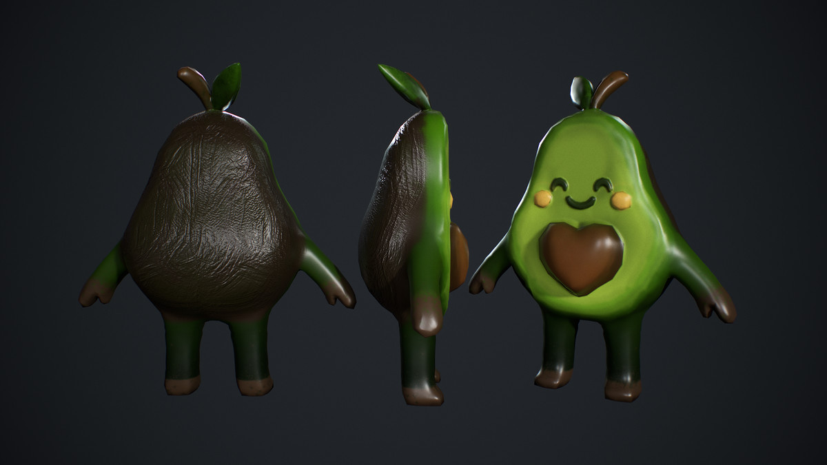 Avocado Low poly
