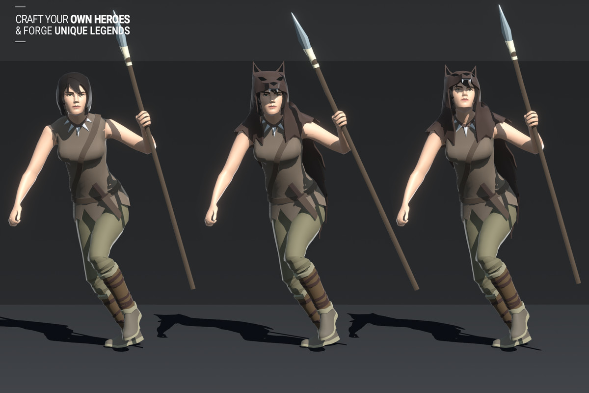 Polyquest Heroes: Warrior I Huntress