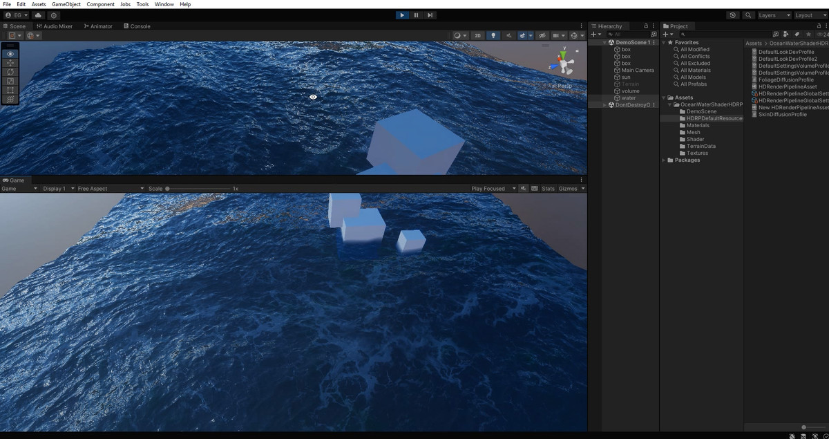 Ocean / Water shader (HDRP)