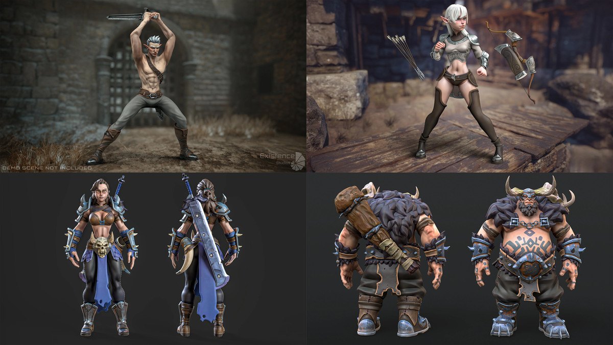 12 In 1 Mega Bundle - Stylized Characters Warriors - #68