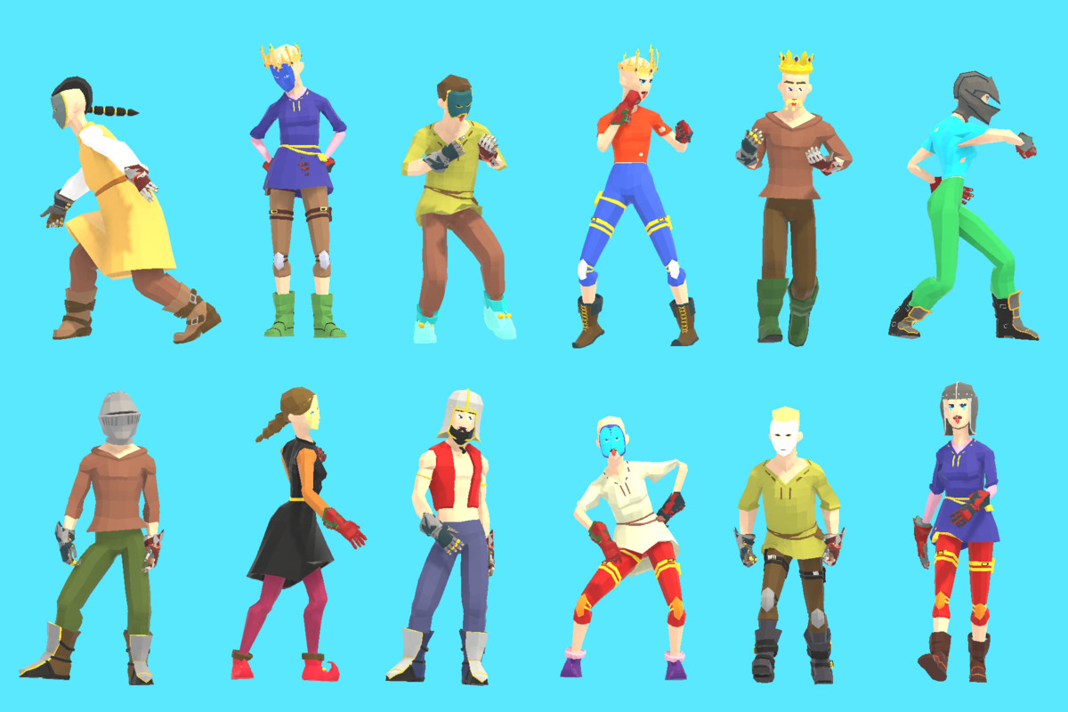 Stylized Fantasy Knight Characters
