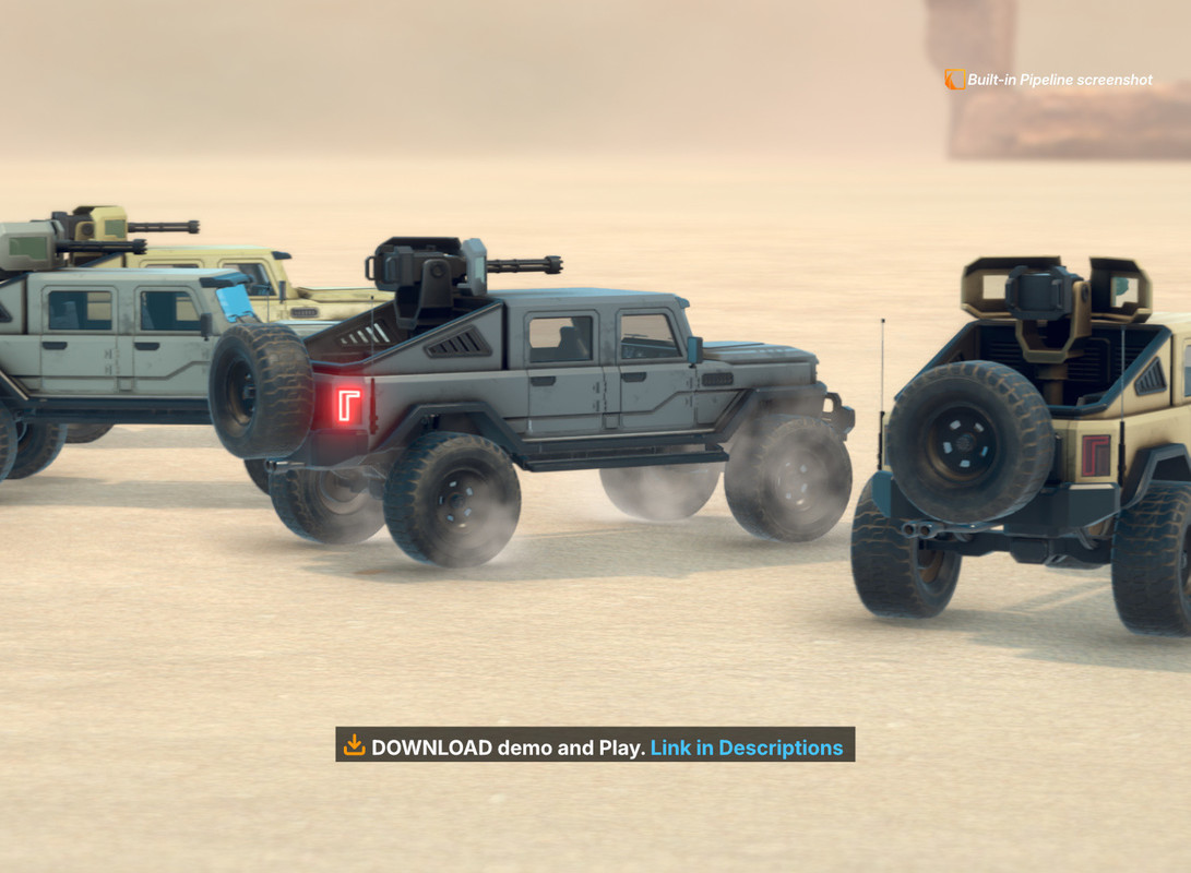 Combat Military Vehicle - Drivable 4x4 Pickup Truck