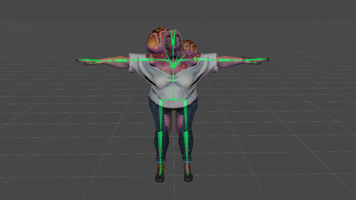 Chubby Zombie Girl | Character Enemy Mobs