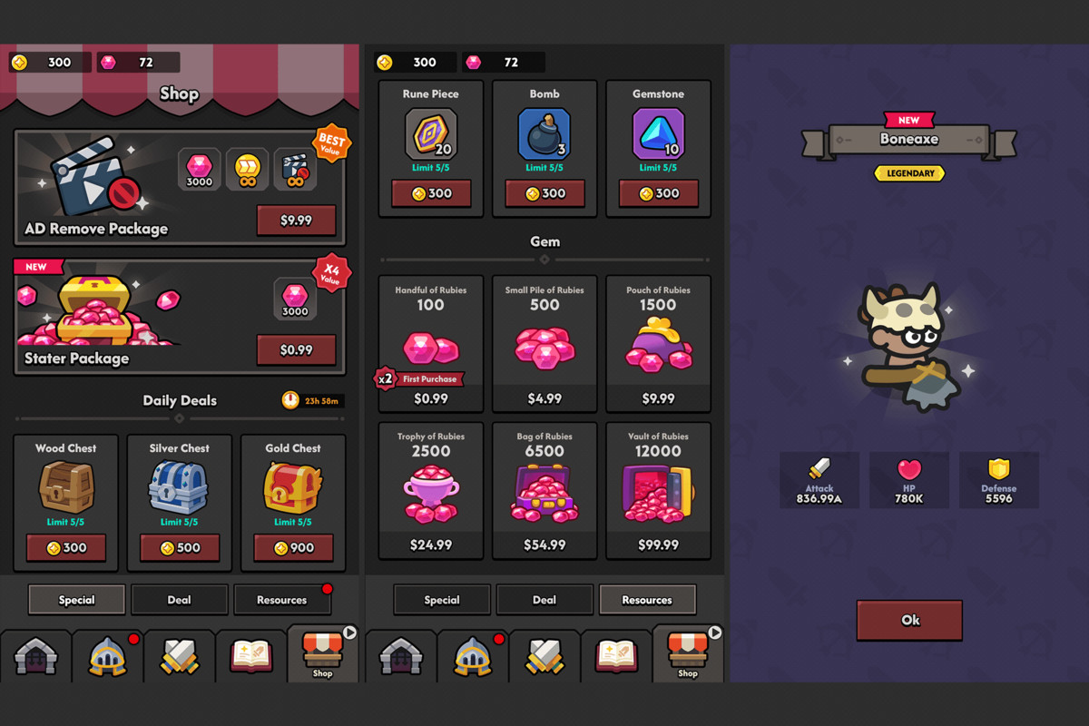 GUI Pro - Minimal Game Dark