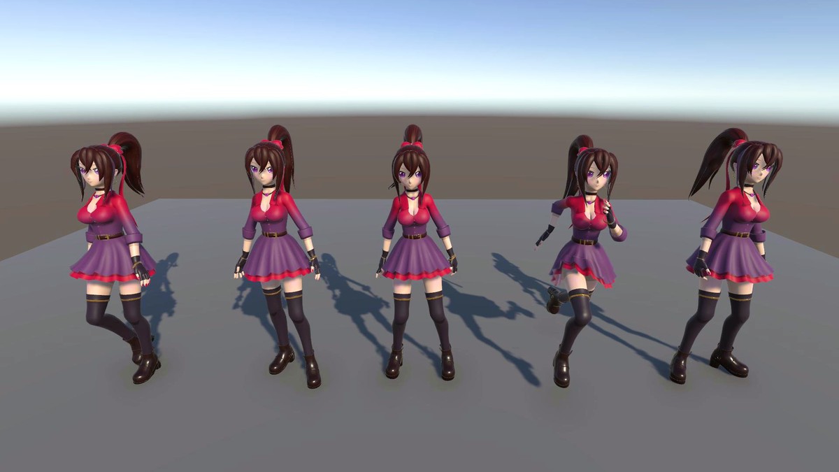 Longtail Girl - Stylized 3D Character