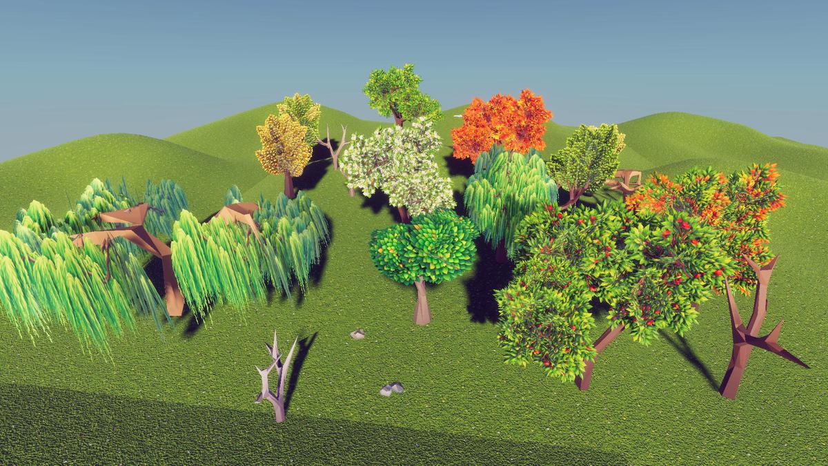Low Poly Stylized Trees Pack - Mini World Studio
