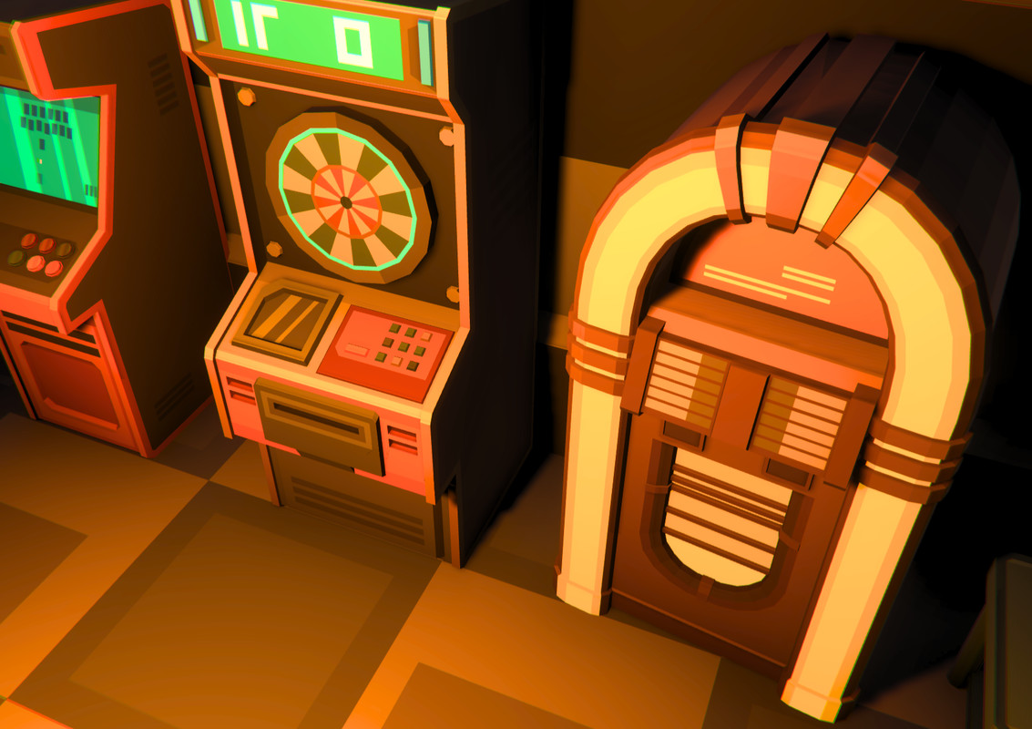 Low Poly Sci-Fi Recreation / Cosmic Retro
