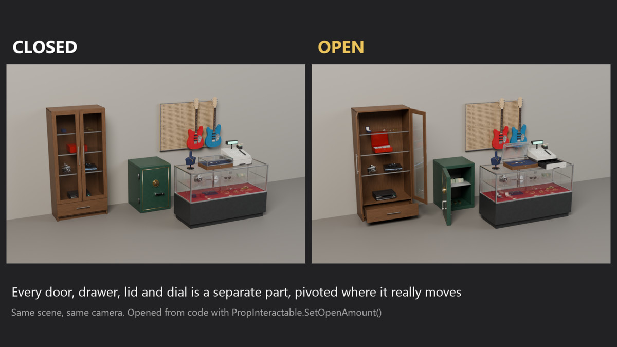 Pawn Shop Kit: Interactive Props & Modular Room