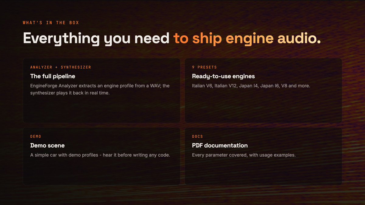 Fubos engine sound designer