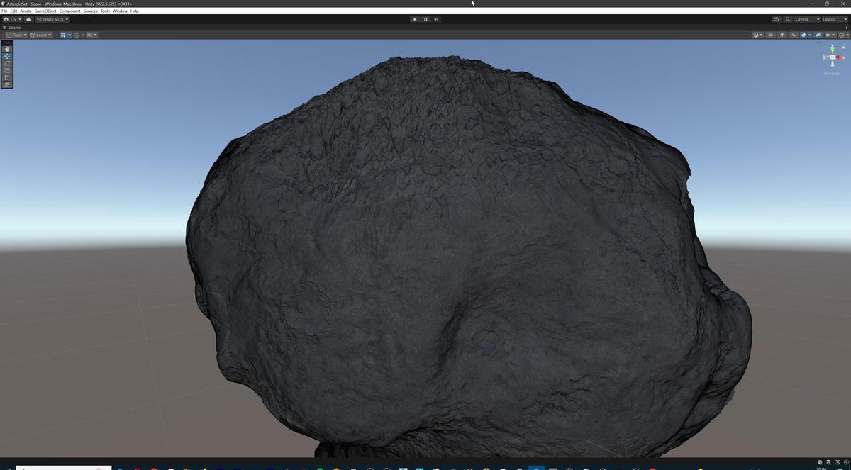Detailed Asteroids Set: 3 high-poly Assets