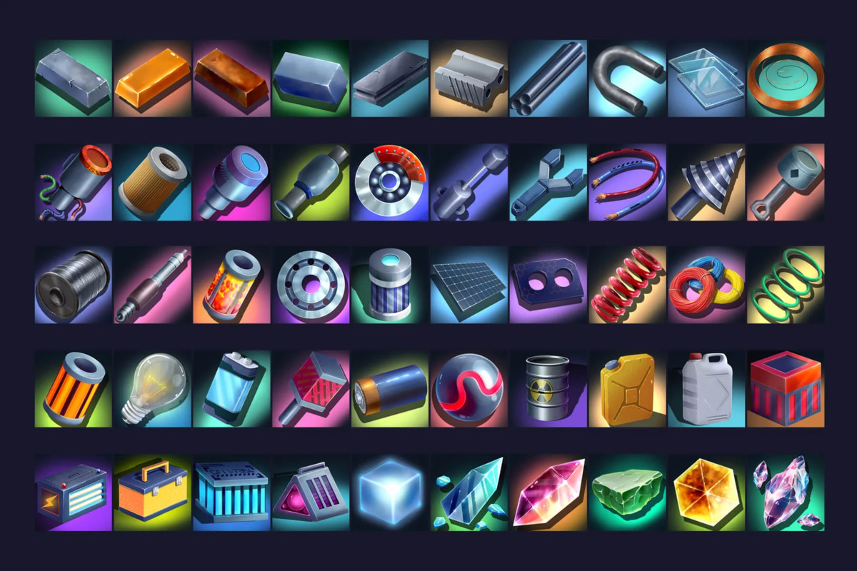 2700 Cyberpunk RPG Icons Pack