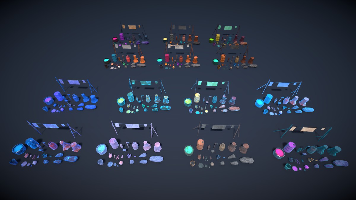 Frozen Poly Props (Lowpoly)