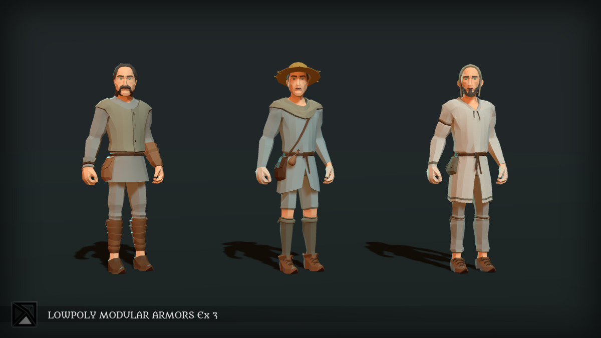 Low Poly Modular Armors Expansion Pack 03 - LOWPOLY MEDIEVAL FANTASY SERIES