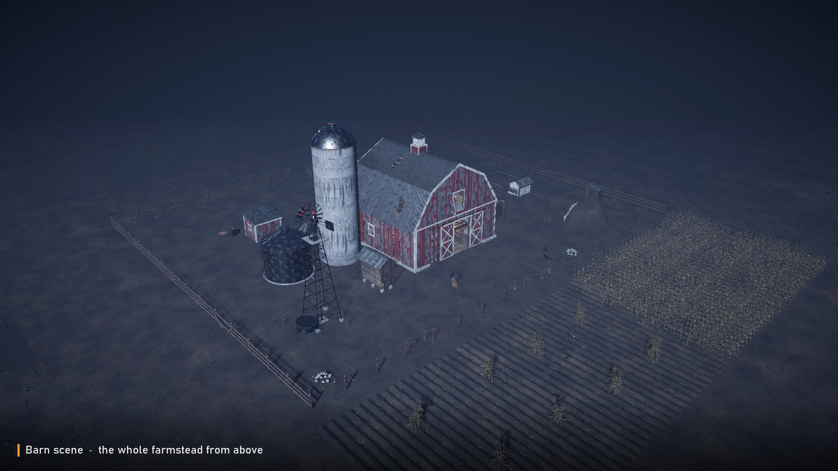 Stylized Haunted Barn - Farmyard & Outbuildings (URP)