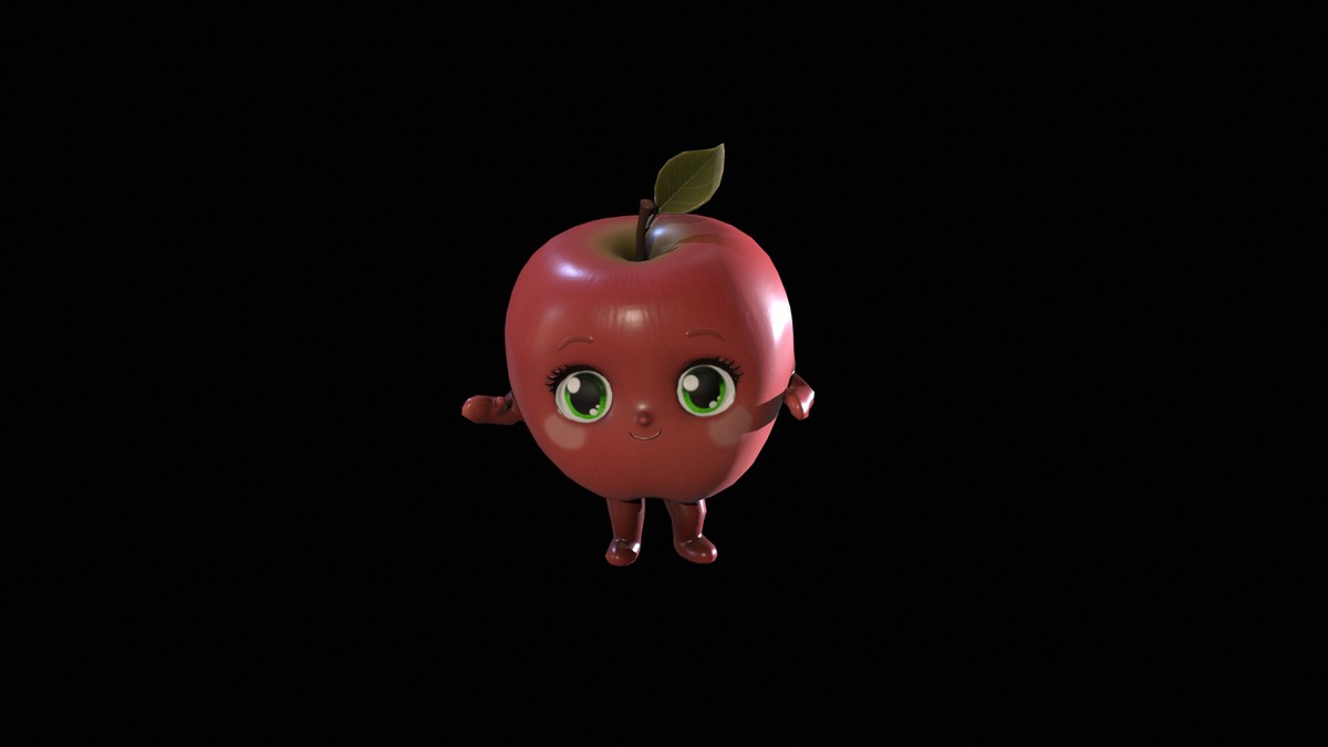 Chibi Fruit Apple two