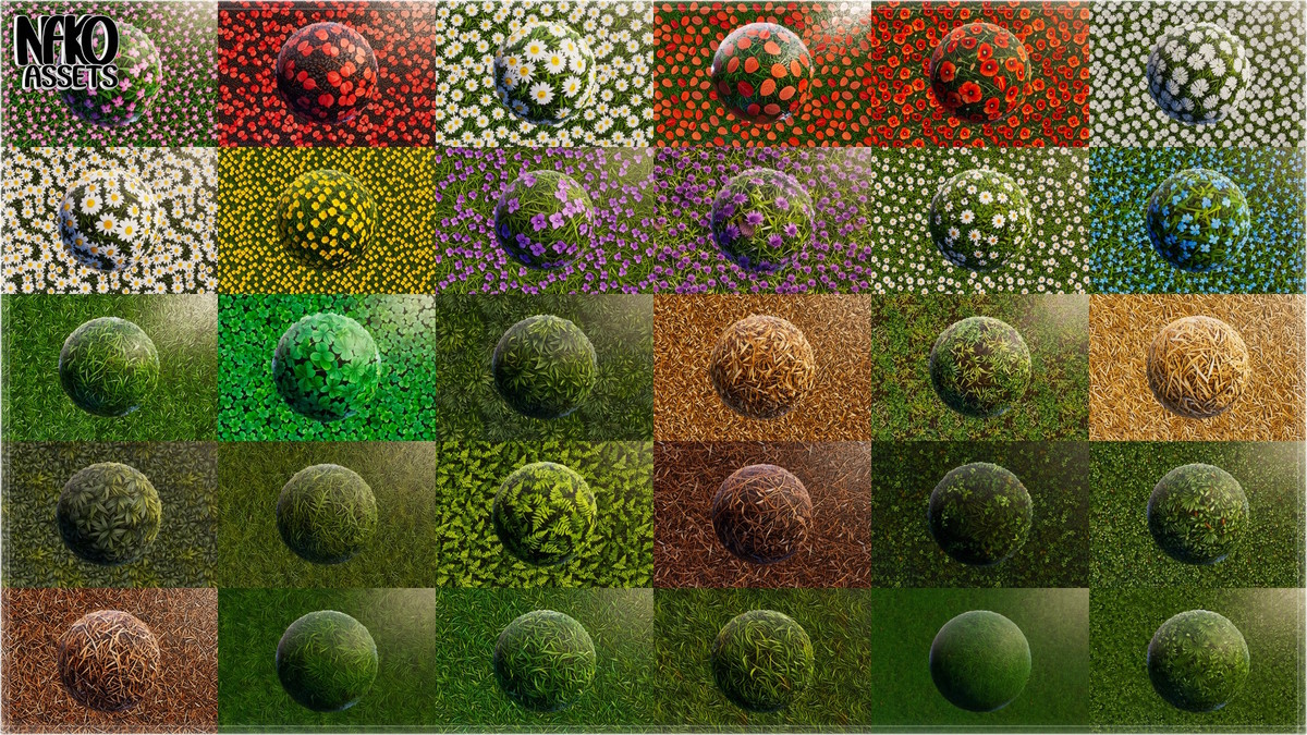 Forest 4K Materials x118 Textures of Realistic Nature | PBR HQ Terrain Pack