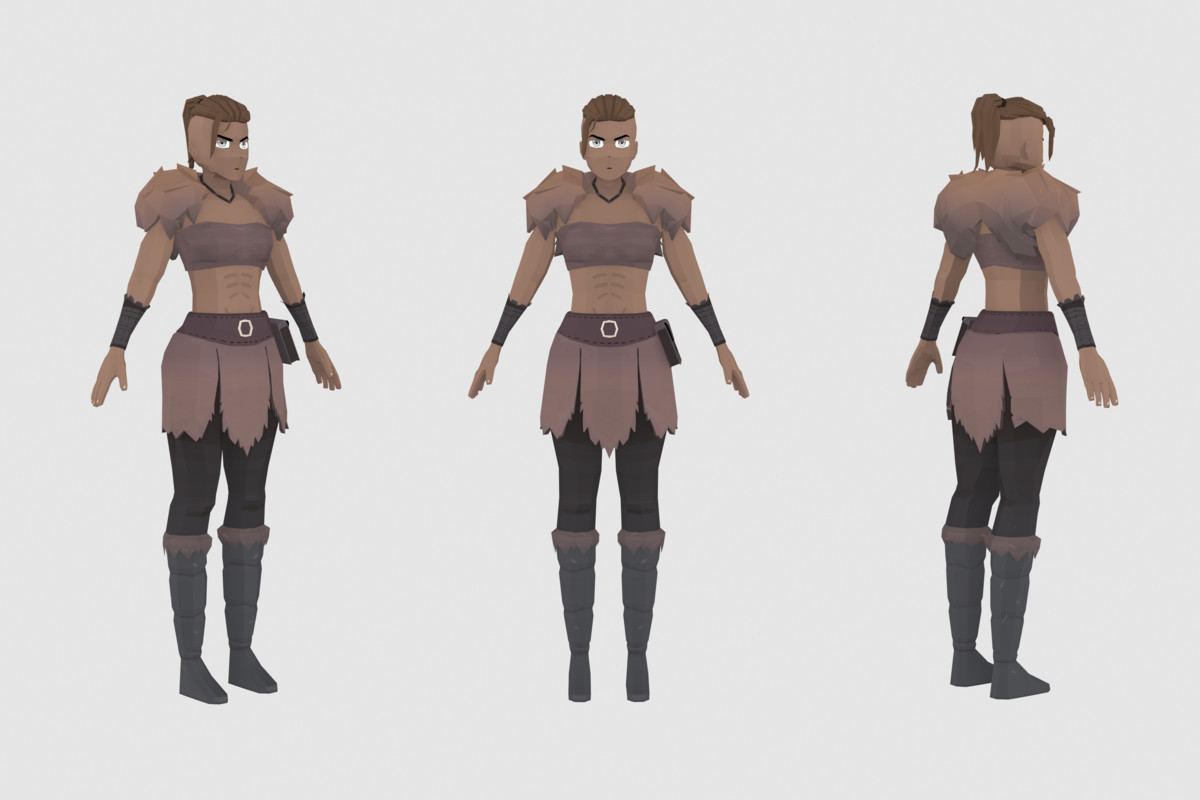 Stylized Barbarian Warrior Pack - Animated Characters (Male & Female)