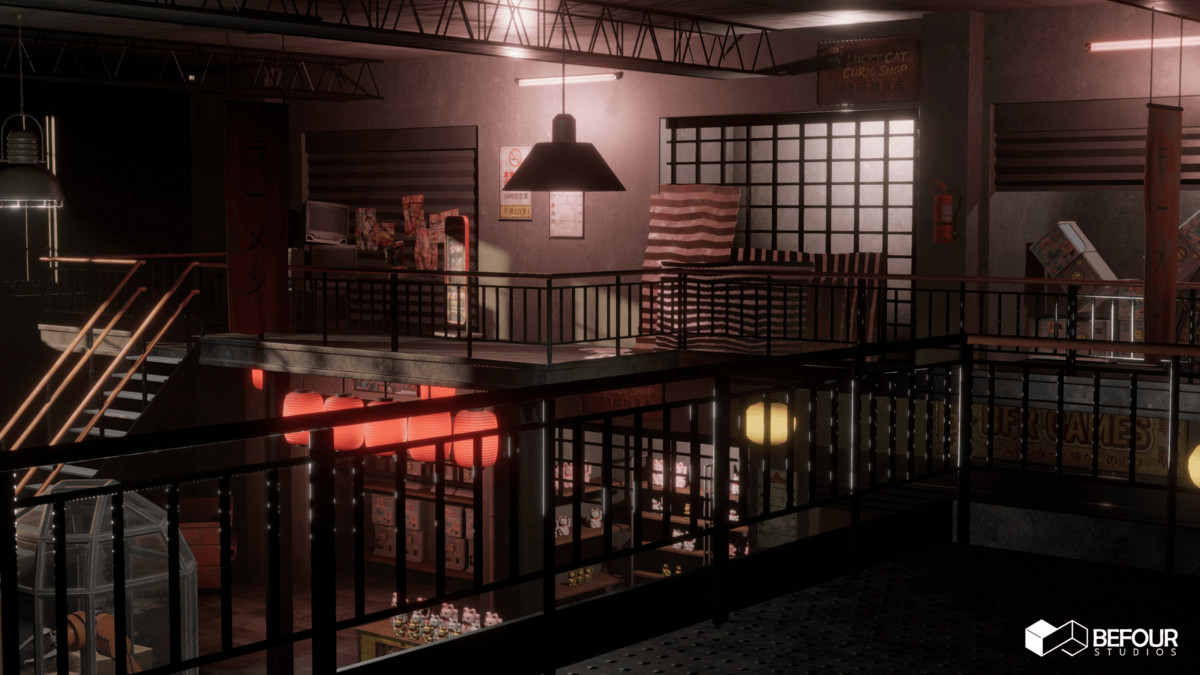 Japanese Old Shopping Mall Environment (Modular, Asian, Abandoned)