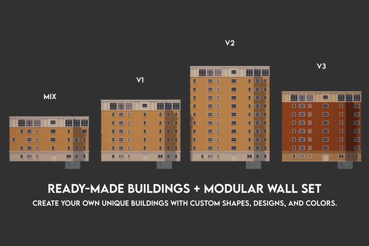 Low Poly Apartment Interior & Exterior
