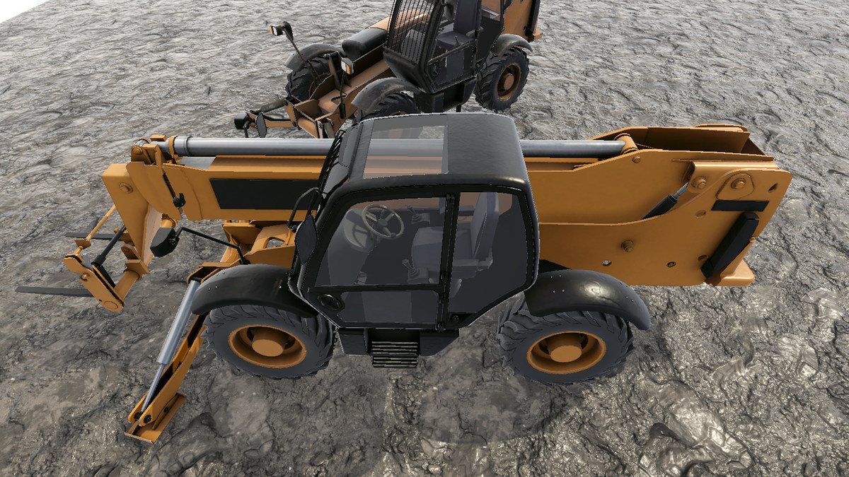 Telehandler Forklift Loader Vehicle