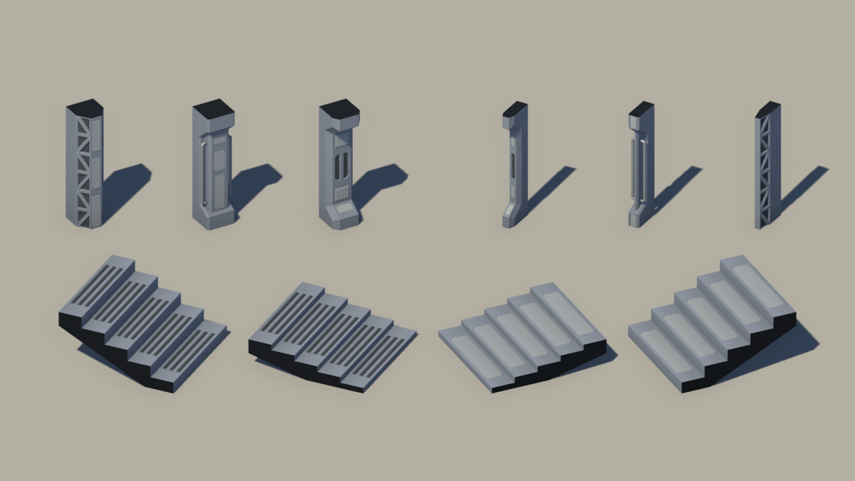 Sci-Fi Interior Modular Kit 02