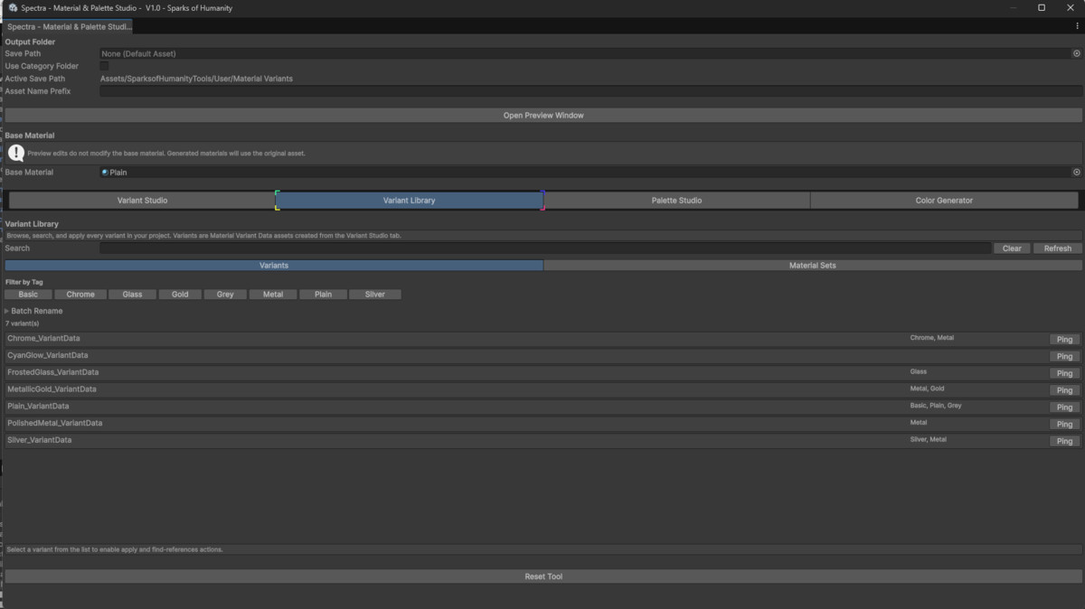 Spectra - Material & Palette Studio -