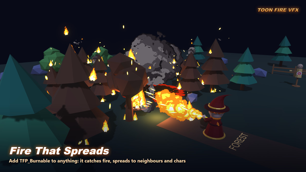 Toon Fire VFX Pack — 100 Stylized Fire Effects