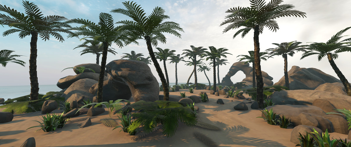 Realistic Beachfront Nature Island 4 Asset Package