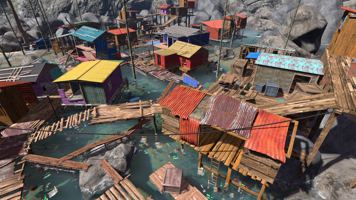 South Pacific Island - Map