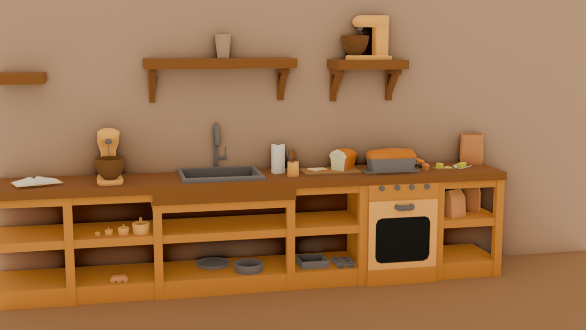 Fabled Rose - Cozy Lowpoly Baking - Toolkit