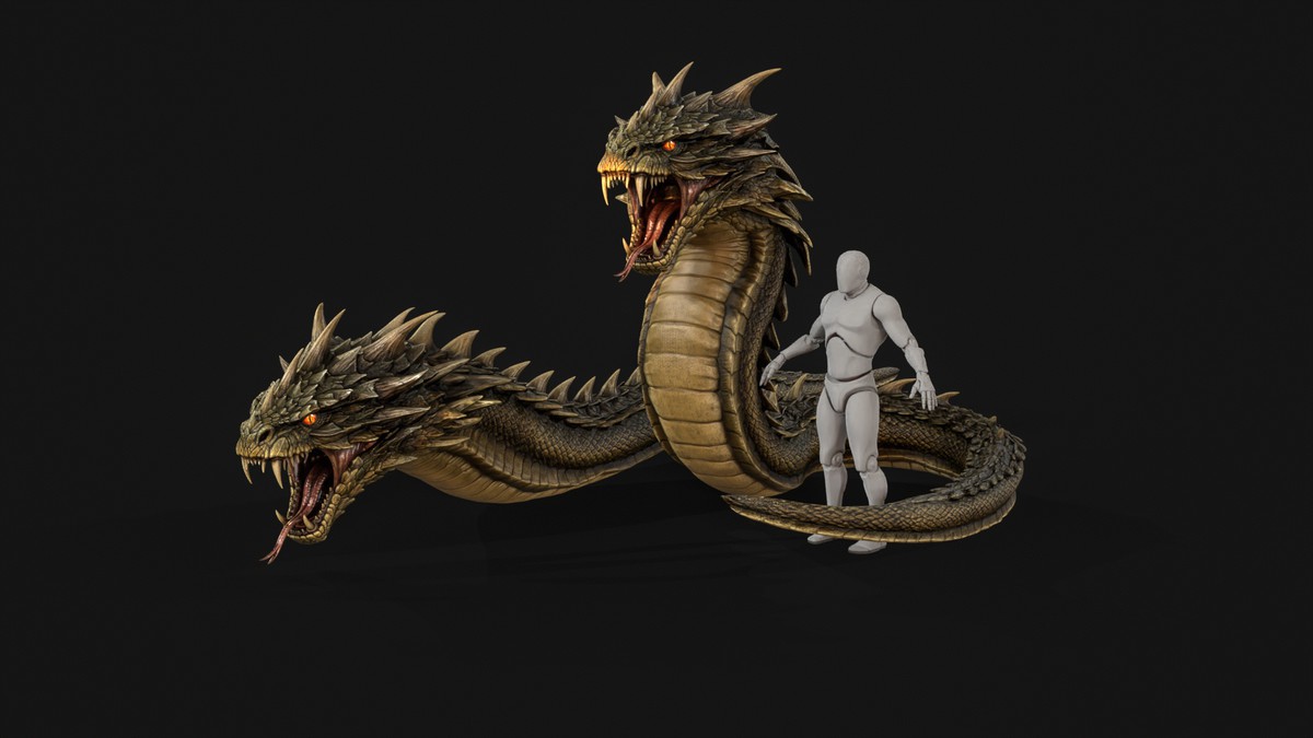 Basilisk Snake Character