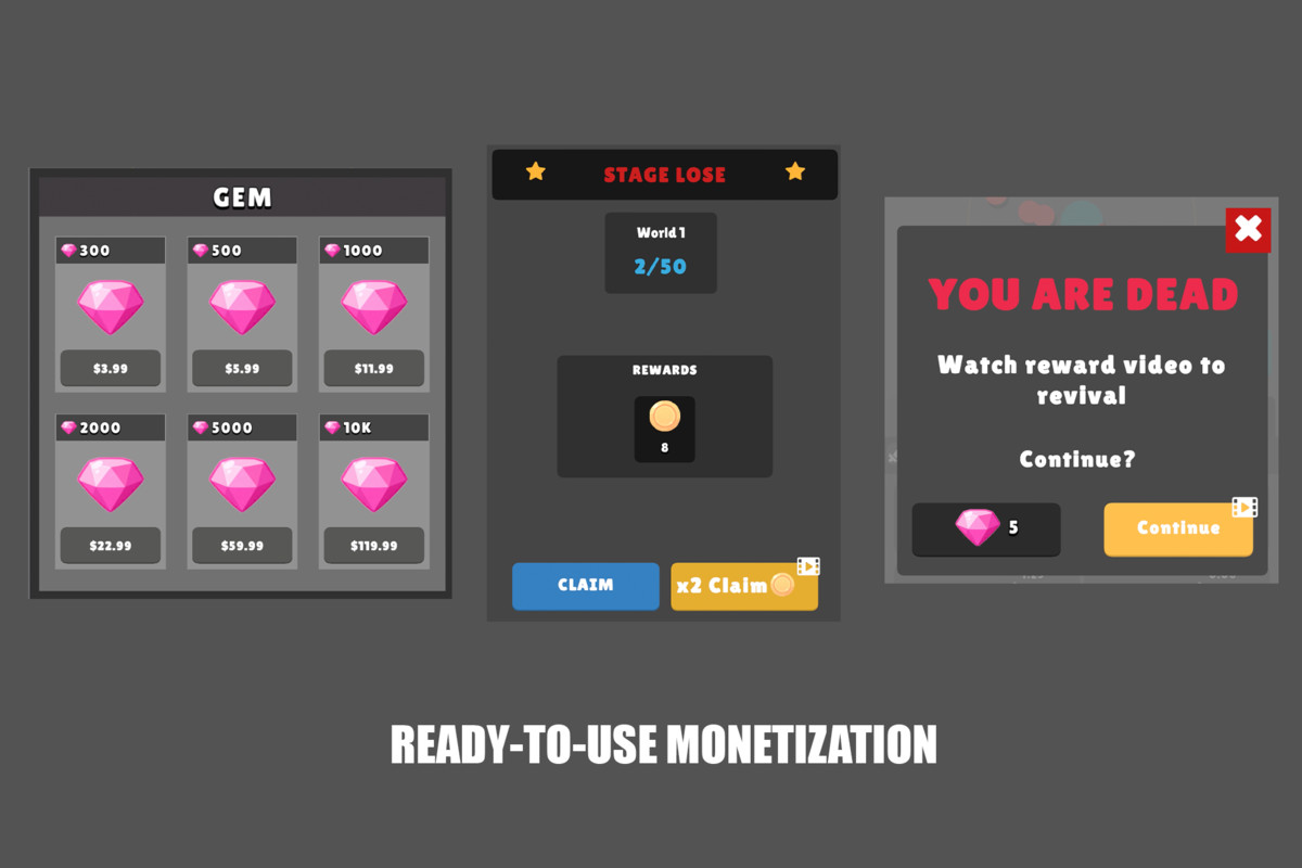 Idle Cannon Shooter – Complete Game Template