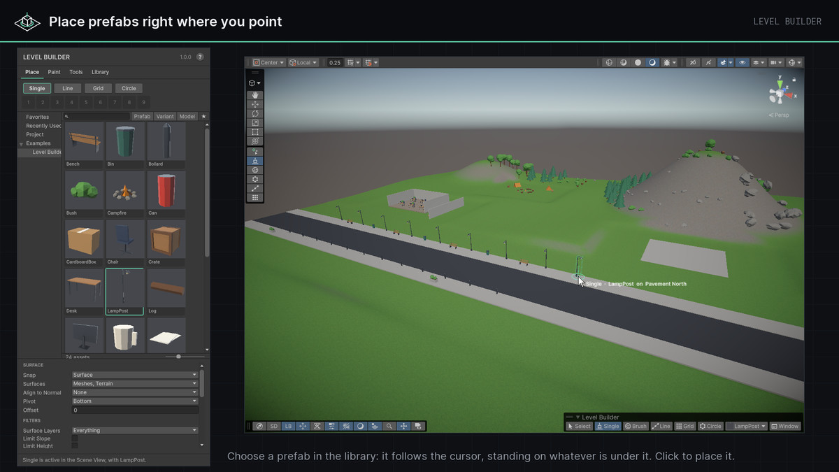 Level Builder - Place, Paint and Arrange Prefabs