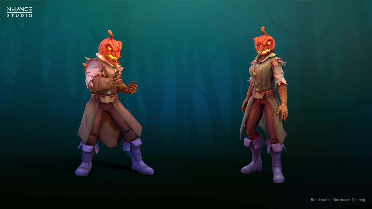 Stylized Fantasy Pumpkin Outfit