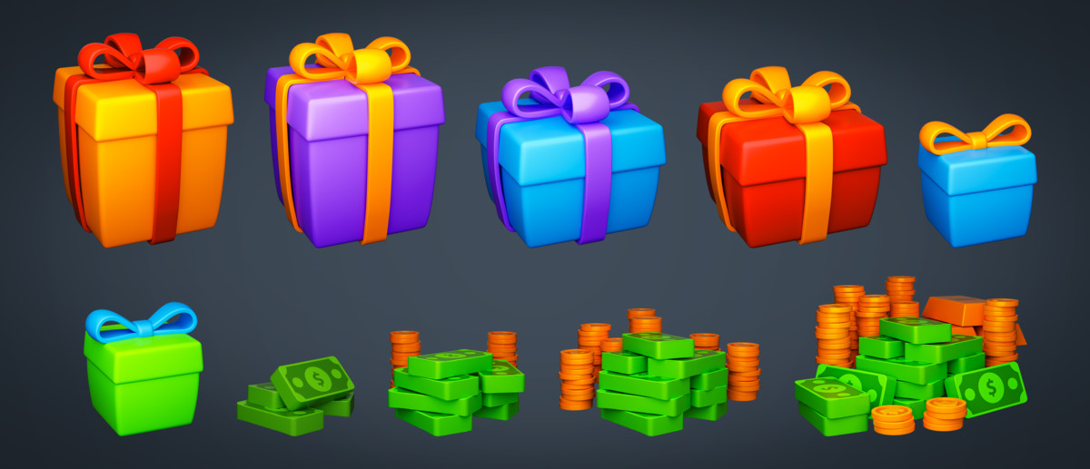 2D Toon Game Icons Pack