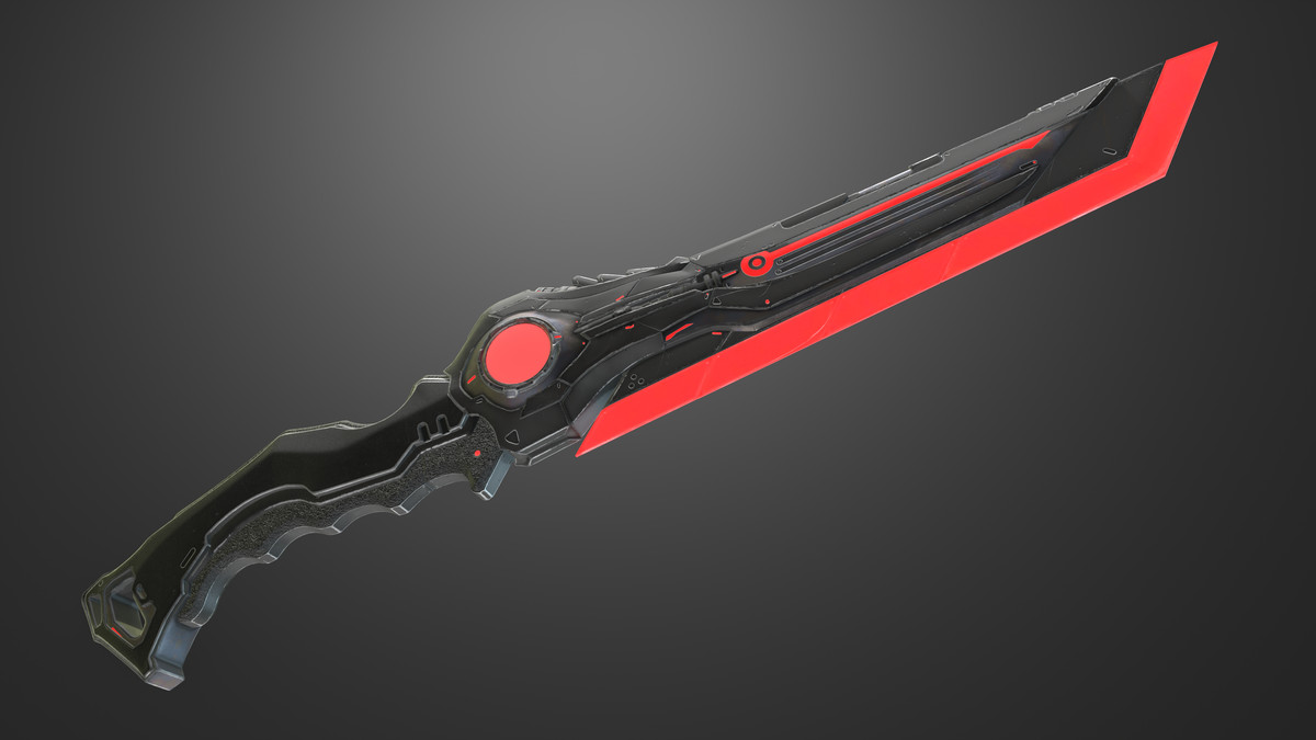 Sci-Fi Weapons - Neon SciFi Knives with 5 Skins per Weapon