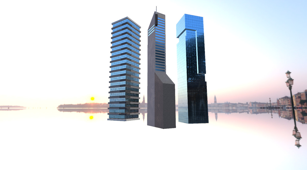 30 Modern Buildings Collection + Normal Maps (Game Ready)