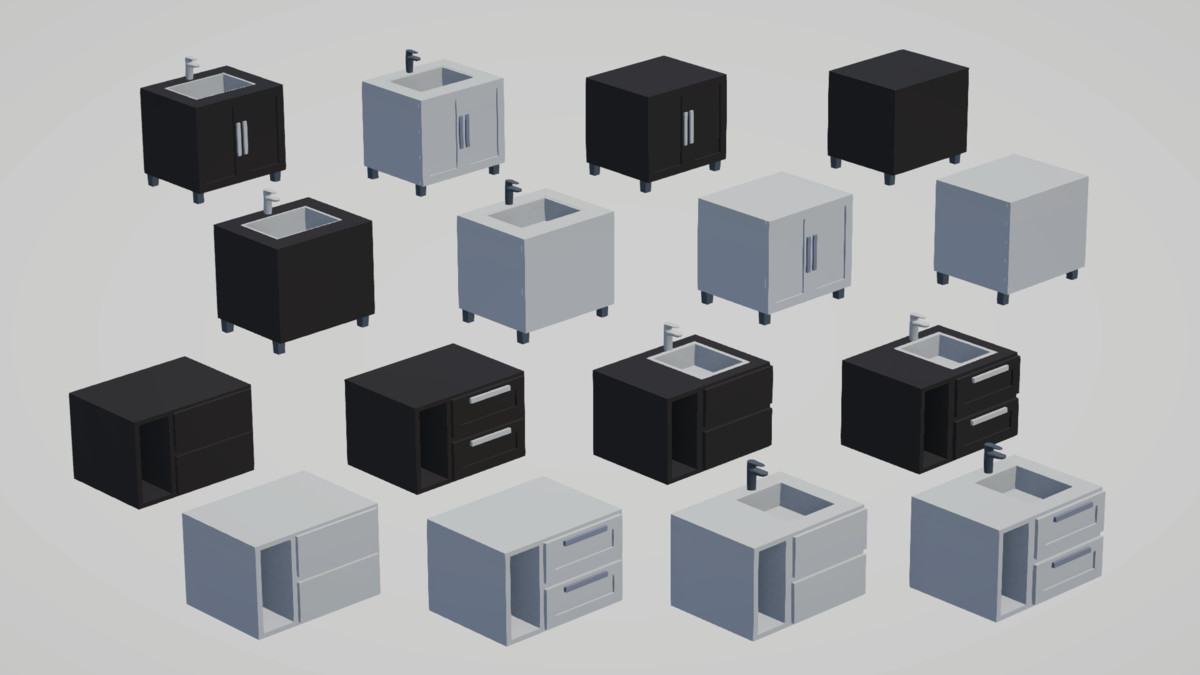 Low Poly Interior Houses – Modular Home Assets Pack