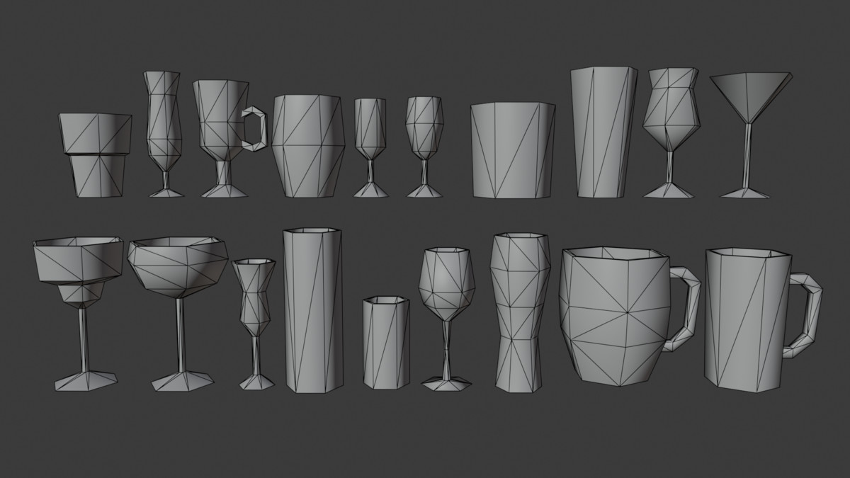 PSX Bar Drinks & Cocktails Pack – 64 Props