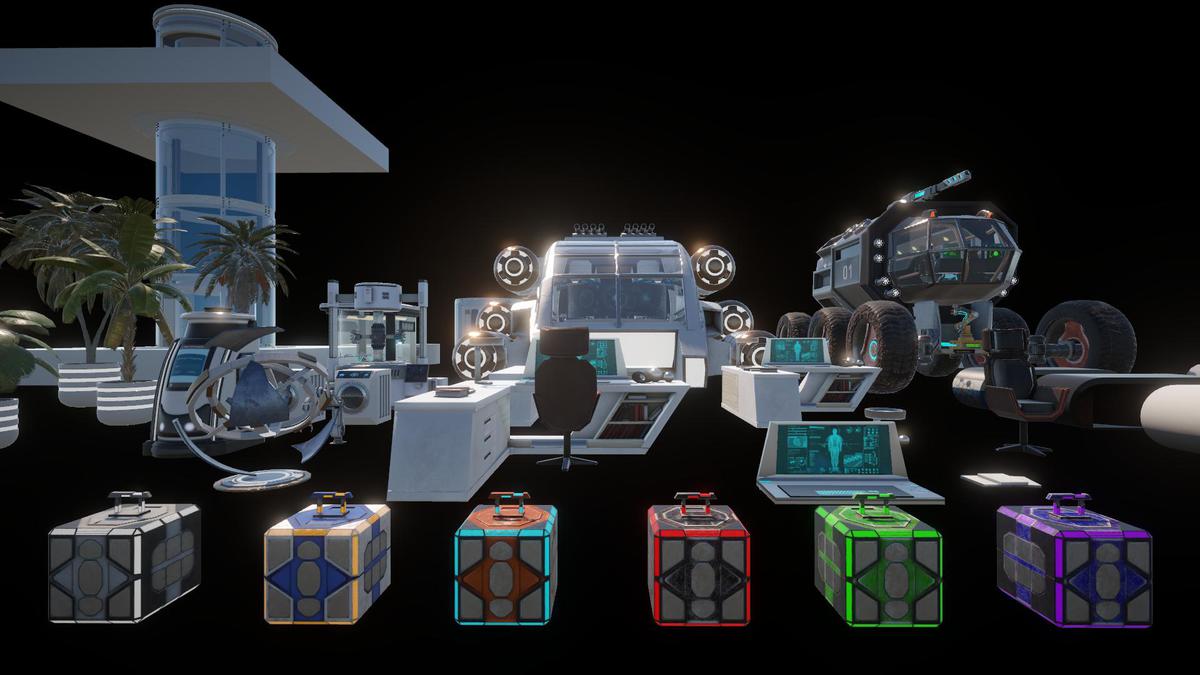 Ultimate Futuristic Props Bundle – Complete Collection (Vol.1–4)